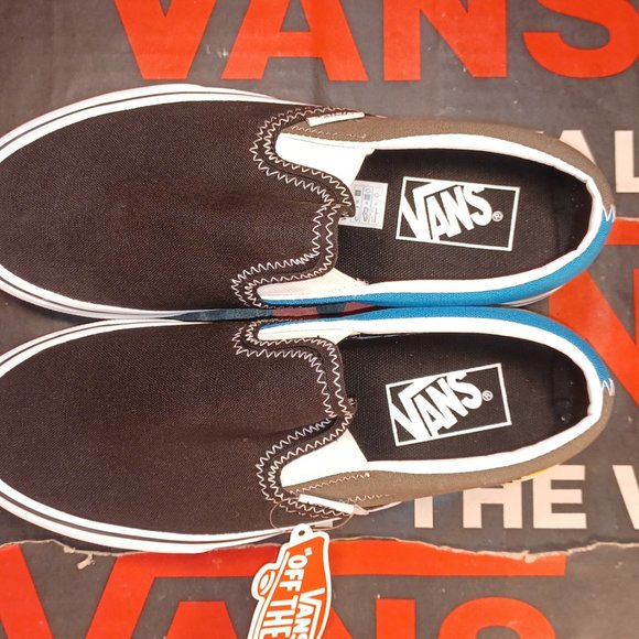 Vans Classic Slip-On Zig Zag Multi/True White Men\'s 5.5/Women\'s 7 VN0A4U3819Y